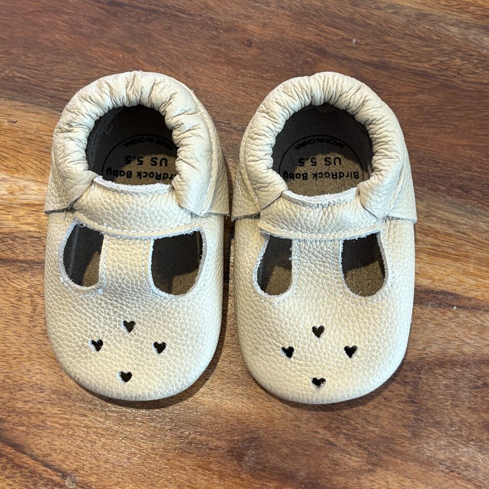 Birdrock Baby Mary Jane Moccasins, Size 5.5